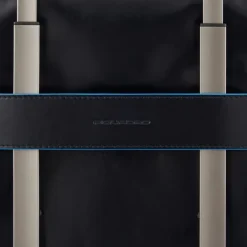 Best Piquadro Blue Square Computer Portfolio Briefcase 14'' black