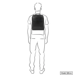 Hot Piquadro Blue Square Computer Backpack Plain With iPad Pro brown