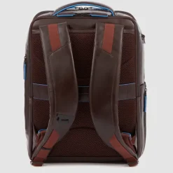 Hot Piquadro Blue Square Computer Backpack Plain With iPad Pro brown