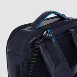 Hot Piquadro Blue Square Computer Backpack Plain With iPad Pro brown