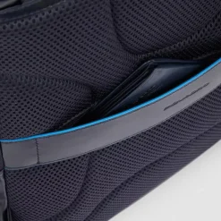 Hot Piquadro Blue Square Computer Backpack Plain With iPad Pro brown