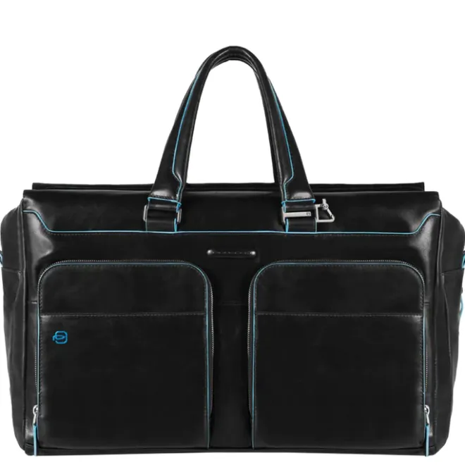 New Piquadro Blue Square Duffel Bag black