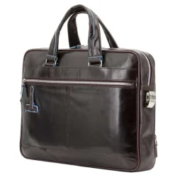 Sale Piquadro Blue Square Organized Laptop & iPad Case brown