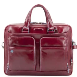 Best Piquadro Blue Square Organized Laptop & iPad Case red