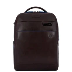 Best Piquadro Blue Square Revamp Laptop Backpack brown