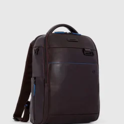 Best Piquadro Blue Square Revamp Laptop Backpack brown