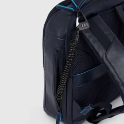 Best Piquadro Blue Square Revamp Laptop Backpack brown