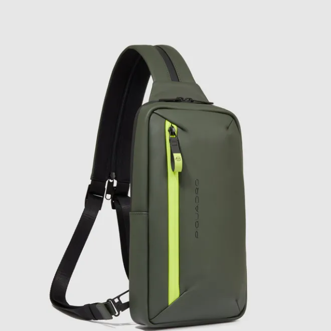 New Piquadro C2OW Mono Slingbag green