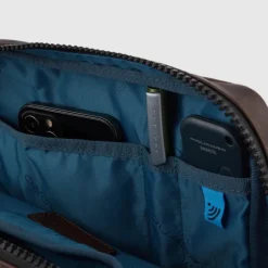 Best Piquadro Harper iPad Crossbody Bag blue