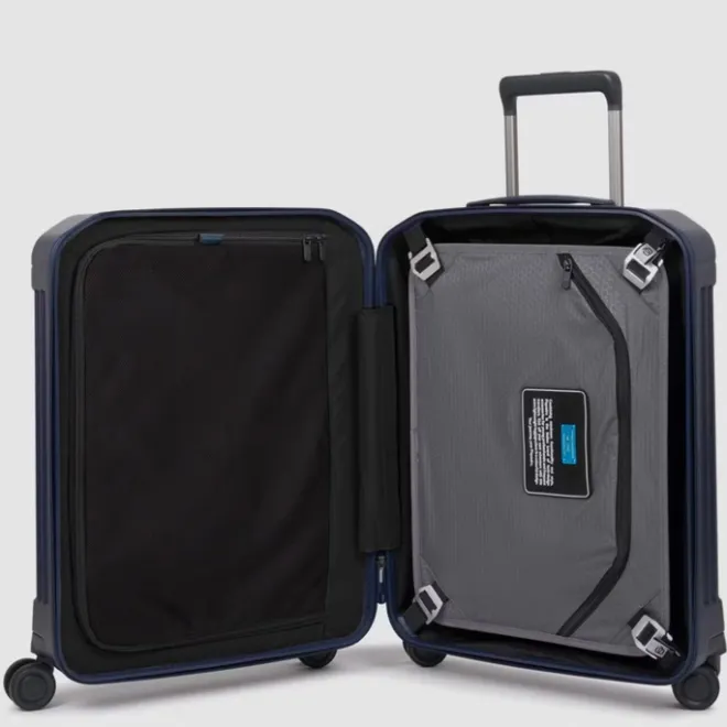 Piquadro PQ-Light Cabin Trolley 55 cobalt blue