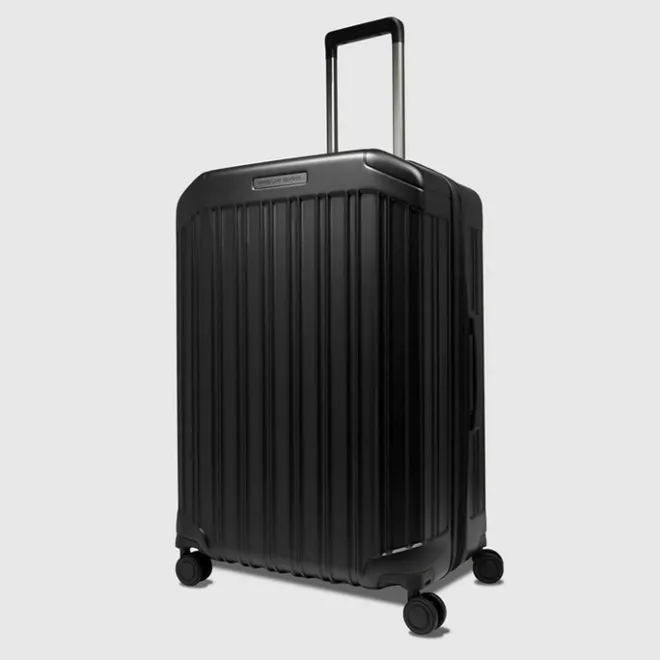 New Piquadro PQ-Light Large Trolley matt black
