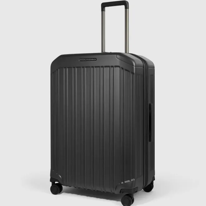 Discount Piquadro PQ-Light Medium Trolley matt black