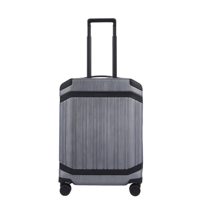 Discount Piquadro PQ-Light Premium Slim Cabin Spinner 55 grey-black