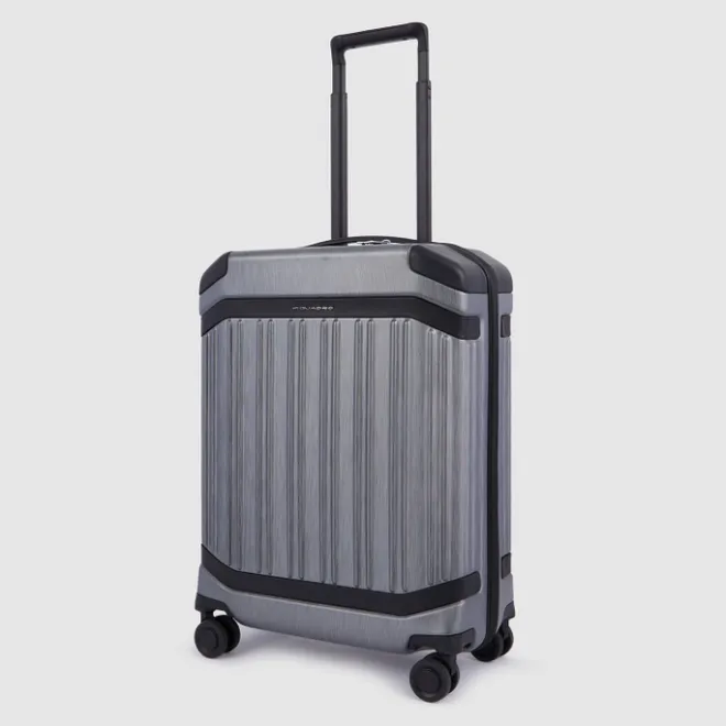 Discount Piquadro PQ-Light Premium Slim Cabin Spinner 55 grey-black