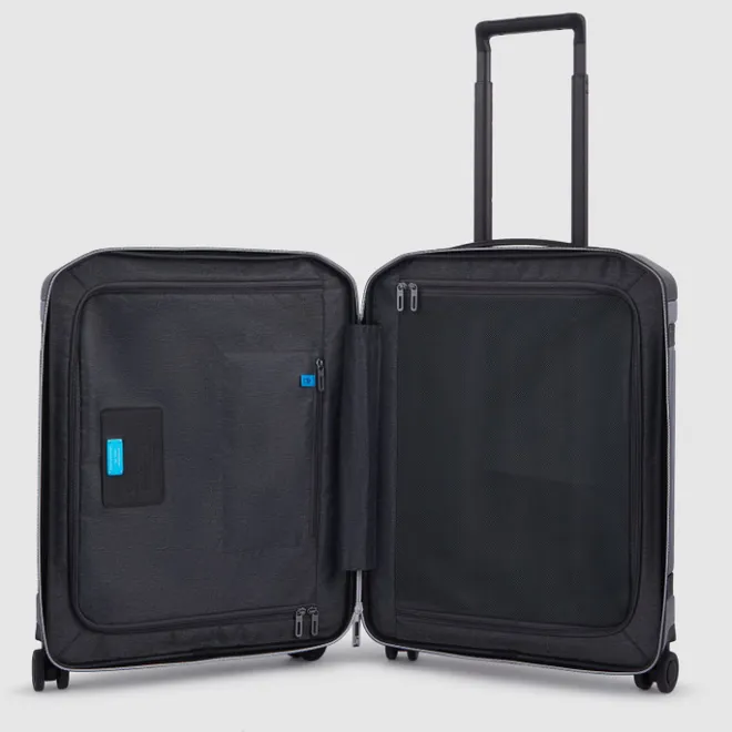 Discount Piquadro PQ-Light Premium Slim Cabin Spinner 55 grey-black