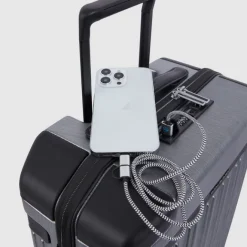 Discount Piquadro PQ-Light Premium Slim Cabin Spinner 55 grey-black