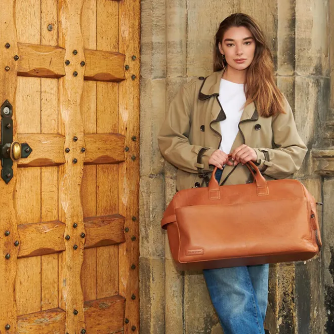 Best Plevier Breccia Weekender cognac