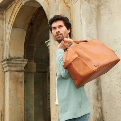 Best Plevier Breccia Weekender cognac