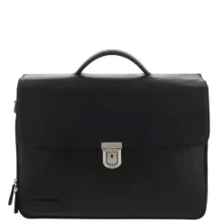 Discount Plevier Vintage Oxford Laptoptas 3 vaks 15.6" zwart