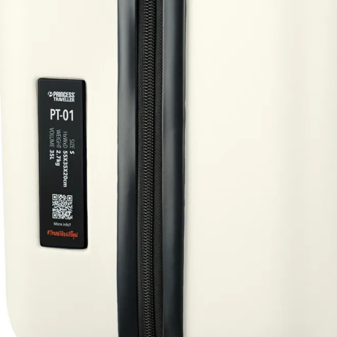 Hot Princess Traveller PT-01 Cabin Trolley pearl white