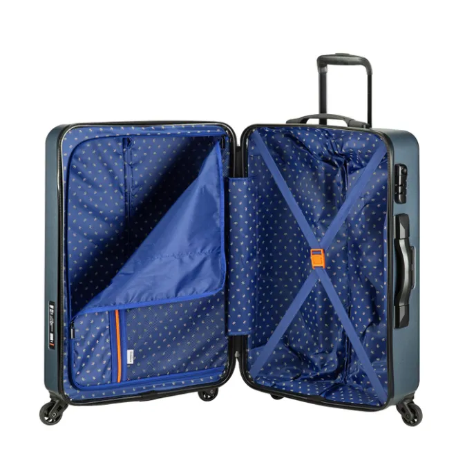 Outlet Princess Traveller PT-01 with Scale Medium Trolley platinum navy
