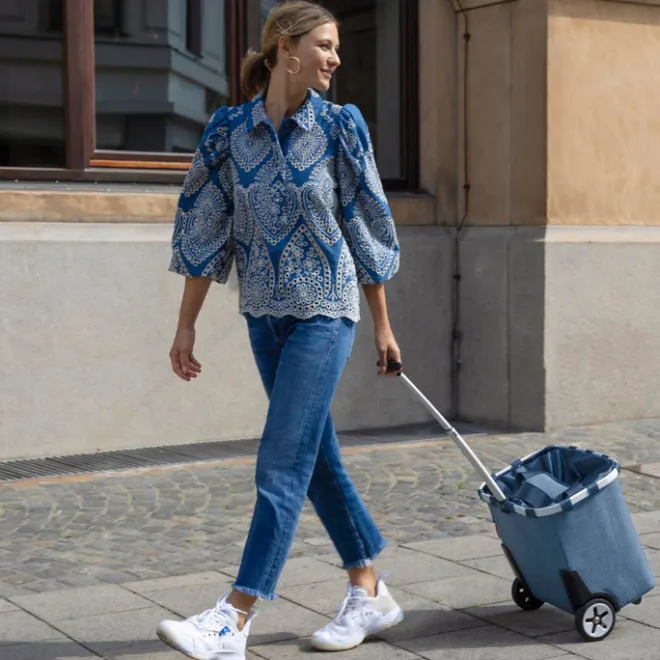 New Reisenthel Shopping Carrycruiser frame leo macchiato
