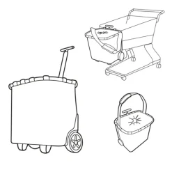 New Reisenthel Shopping Carrycruiser frame leo macchiato