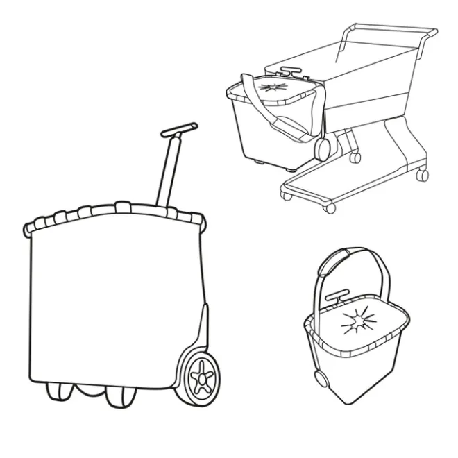 New Reisenthel Shopping Carrycruiser frame leo macchiato
