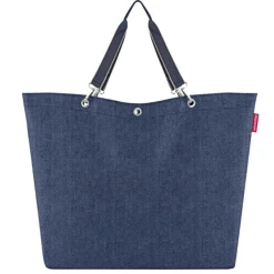 Clearance Reisenthel Shopping Shopper XL herringbone dark blue