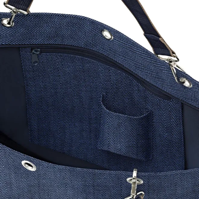 Clearance Reisenthel Shopping Shopper XL herringbone dark blue