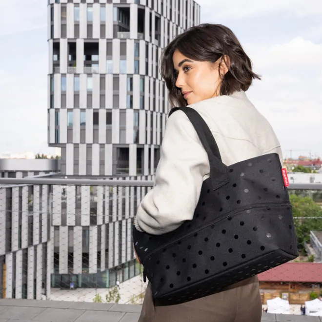 Reisenthel Shopping Shopper e1 glossy dots black