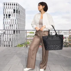 Reisenthel Shopping Shopper e1 glossy dots black