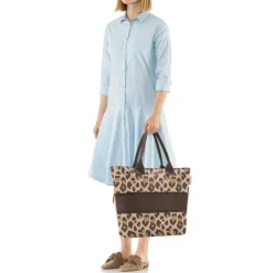 Discount Reisenthel Shopping Shopper e1 leo macchiato
