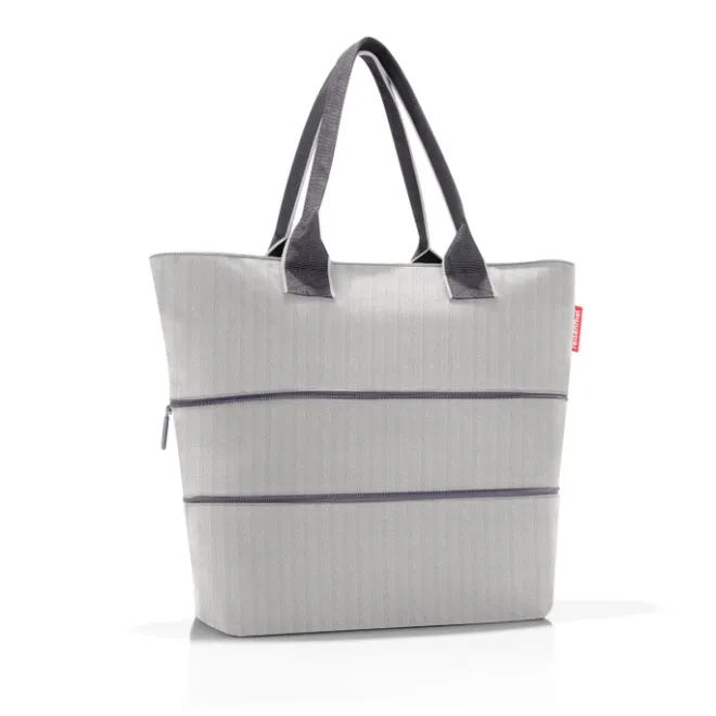 Discount Reisenthel Shopping Shopper e1 herringbone grey
