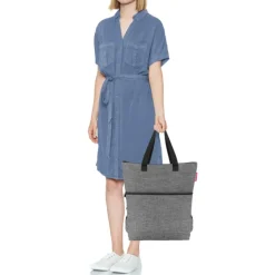 Online Reisenthel Shopping Thermo Cooler Backpack twist silver
