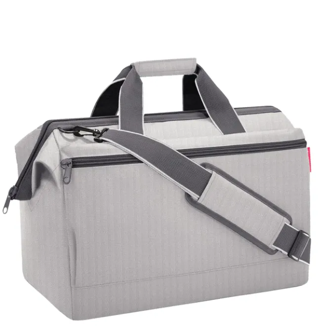 Discount Reisenthel Travelling Allrounder L Pocket herringbone grey