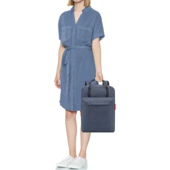 Hot Reisenthel Travelling Allday Backpack M herringbone dark blue