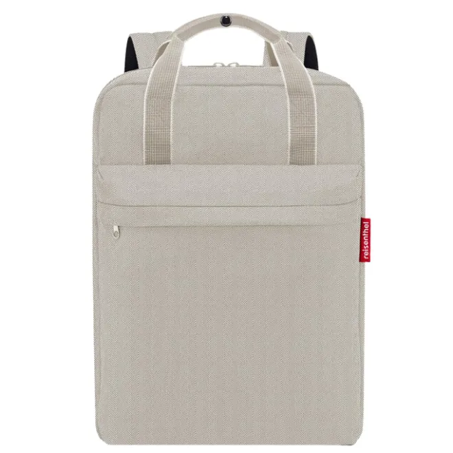 Online Reisenthel Travelling Allday Backpack M herringbone sand