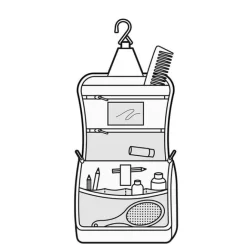 Online Reisenthel Travelling Toiletbag dots