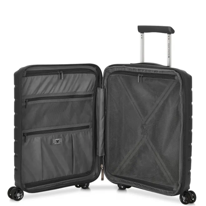 Clearance Roncato B-Flying Cabin Trolley 55 with Front Pocket nero