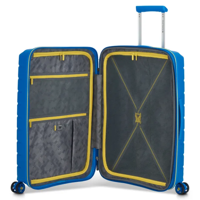 New Roncato B-Flying Expandable Trolley 68 cobalt blue