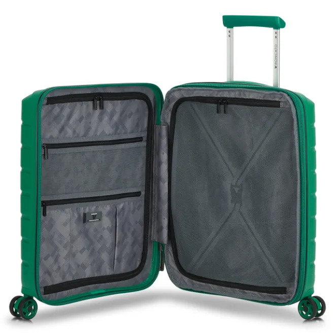 New Roncato B-Flying Expandable Trolley 55 brilliant green
