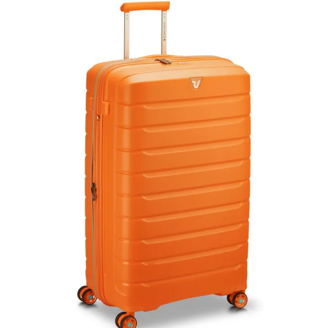 Clearance Roncato B-Flying Expandable Trolley 78 spot apricot orange