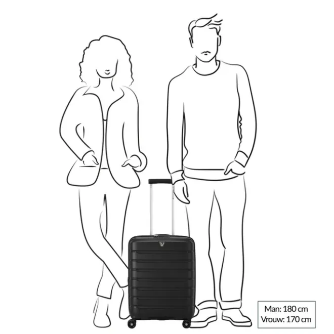 Best Roncato B-Flying Expandable Trolley 55 spot radiant red