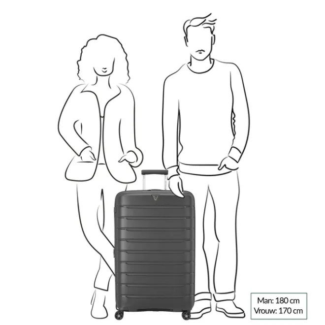 Discount Roncato B-Flying Expandable Trolley 78 antracite