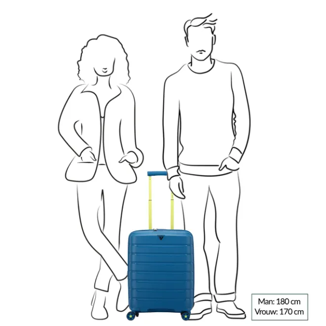 Outlet Roncato B-Flying Move Expandable Cabin Trolley 55 nero fumo