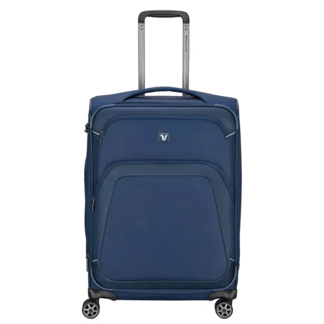 Discount Roncato Gateway 4 Wheel Trolley 66 Expandable blue