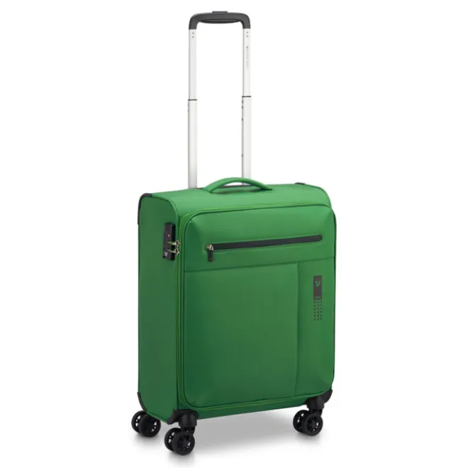 Discount Roncato Lite Soft 4 Wheel Cabin Trolley brilliant green