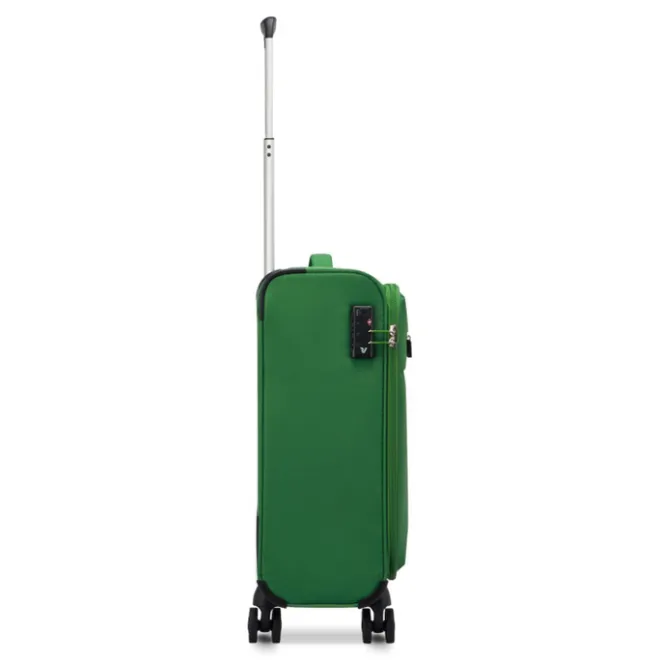 Discount Roncato Lite Soft 4 Wheel Cabin Trolley brilliant green