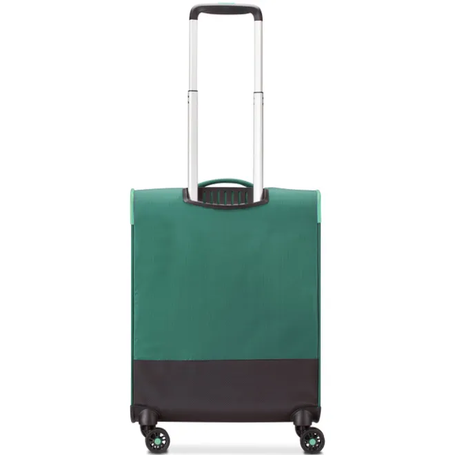 New Roncato Lite Soft 4 Wheel Cabin Trolley verde bottiglia